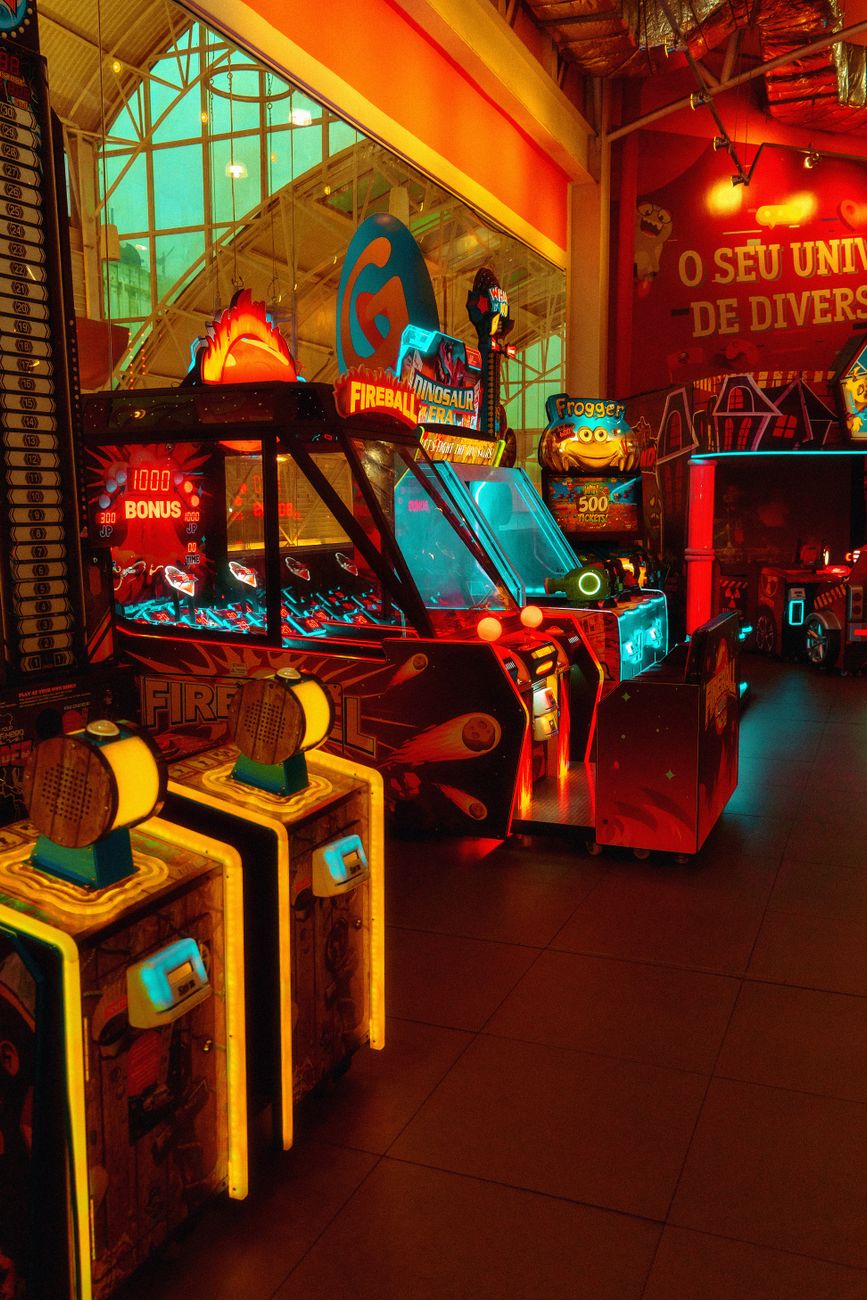 Gamers playing retro titles on standard definition screens